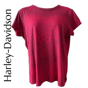 Harley-Davidson VINTAGE Vibrant Red Tee Plus Size